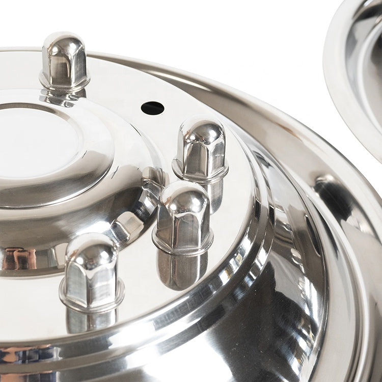 19.5" Stainless Steel Set 10 Lugs 5 Vent holes for 2005-2021 Ford F450/F550