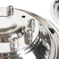 19.5" Stainless Steel Set 10 Lugs 5 Vent holes for 2005-2021 Ford F450/F550