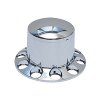 Standard Chrome ABS Rear Axle Covers Kit Hubcaps with 40 Pieces 33mm Thread on Lug Nut Covers for Semi Trucks